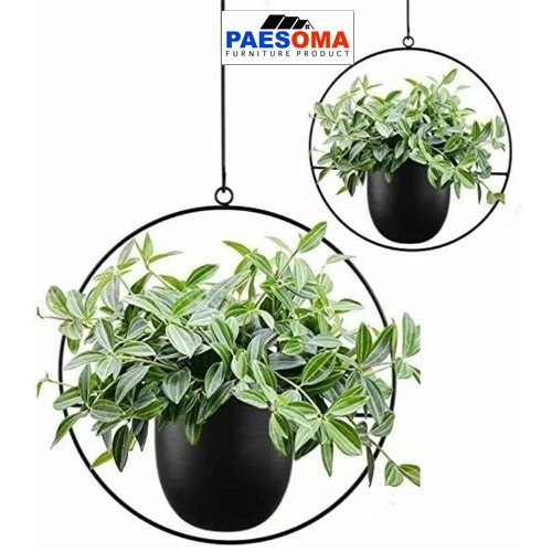 Standing pot gantung / Rak bunga gantung / Rak pot bunga besi