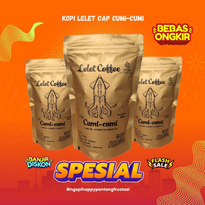 

PROMO TERMURAH kopi lelet Lasem cap Cumi-cumi 200 Gram