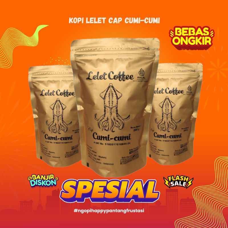 

PROMO TERMURAH kopi lelet Lasem cap Cumi-cumi 200 Gram