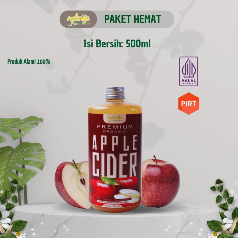 

mylemon.net - Apple Cider Vinegar 500 ml - Cuka Apel Premium Organic