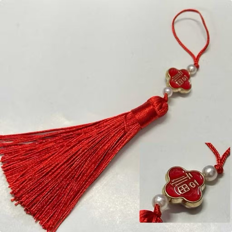 

Tasel Rumbai PLAT HOK / FU 福 Imlek Tassel Bahan Craft Hampers Gantung / Tassel Imlek FU /Tassel imlek terbaru