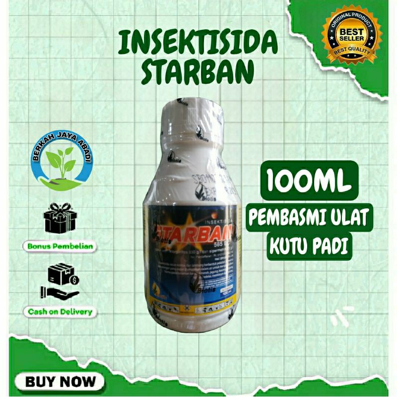 Bayar Di Tempat Insektisida Starban Obat Serangga Ulat Kitu Padi Kemasan 100Ml