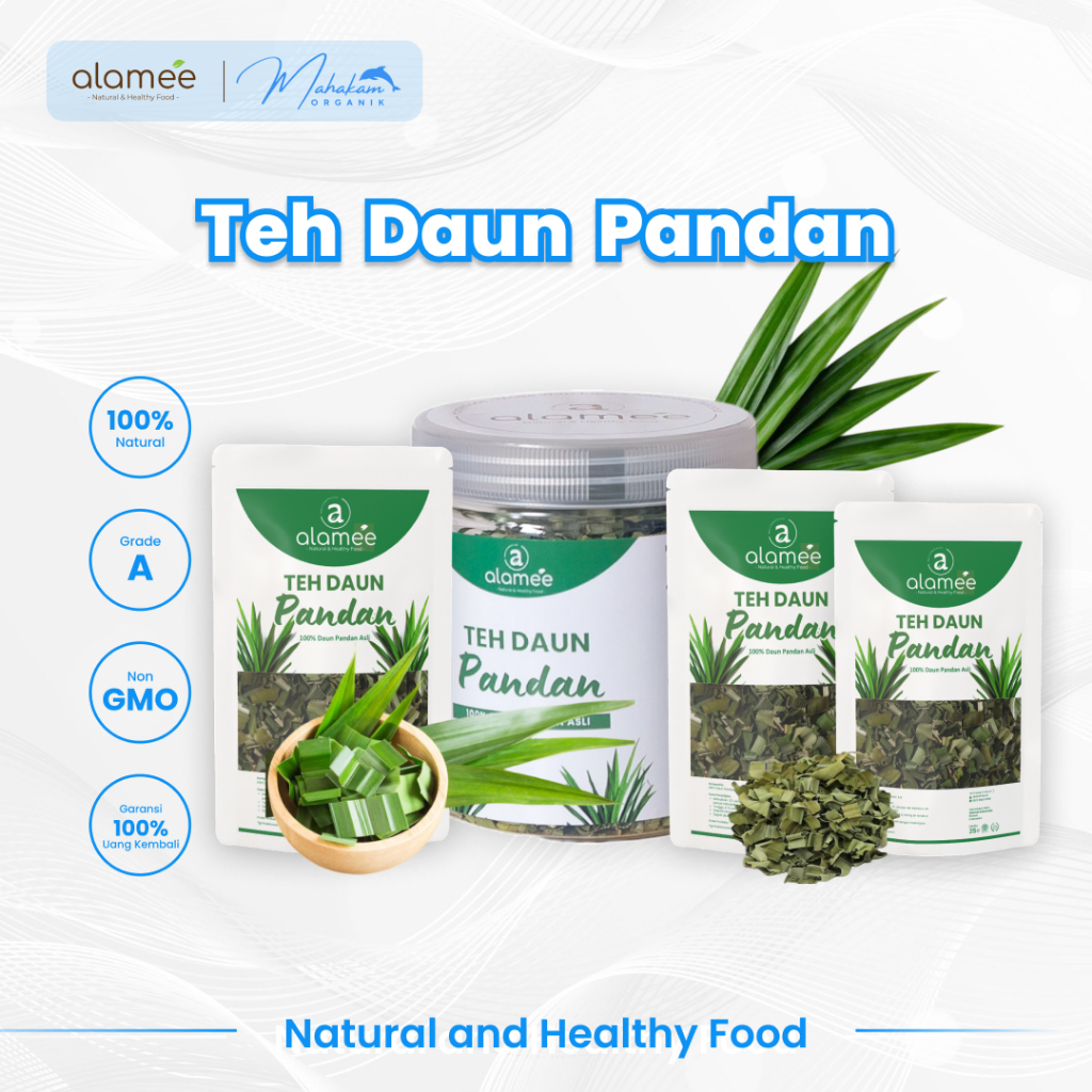

ALAMEE Teh Daun Pandan Kering Leaf Tea Organik Premium