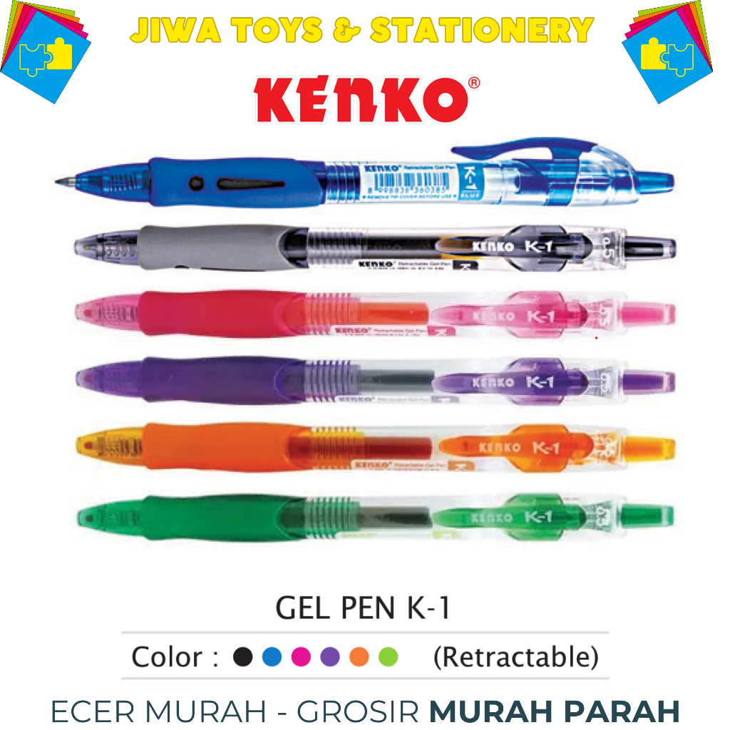 

KENKO GEL PEN K-1 Retractable / GEL PEN KENKO K1