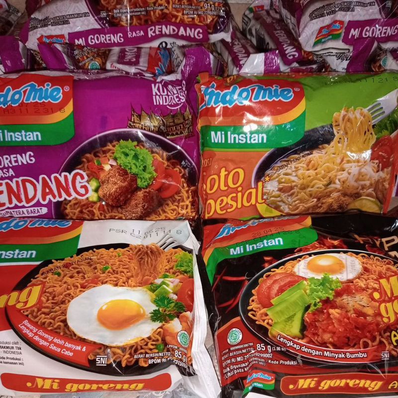 

INDOMIE Instan Kuah - Goreng (Rasa Soto Spesial, Seblak Jeletot, Ayam Geprek, Rendang, Goreng)