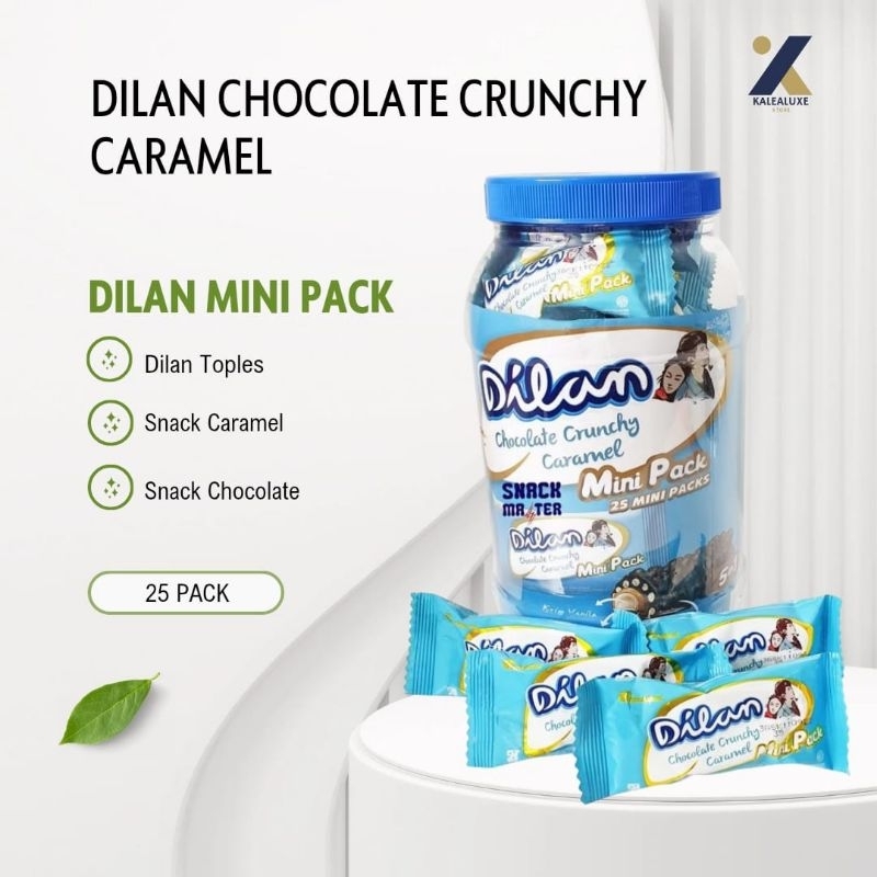 

(Ready)Dilan toples isi 25pcs / Dilan chocolate crunchy caramel