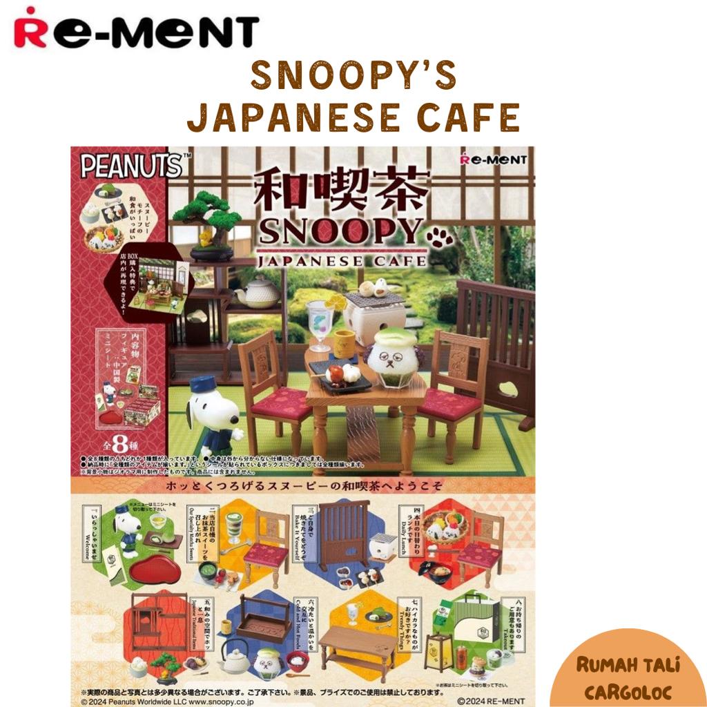 Re-ment REMENT SNOOPY JAPANESE CAFE