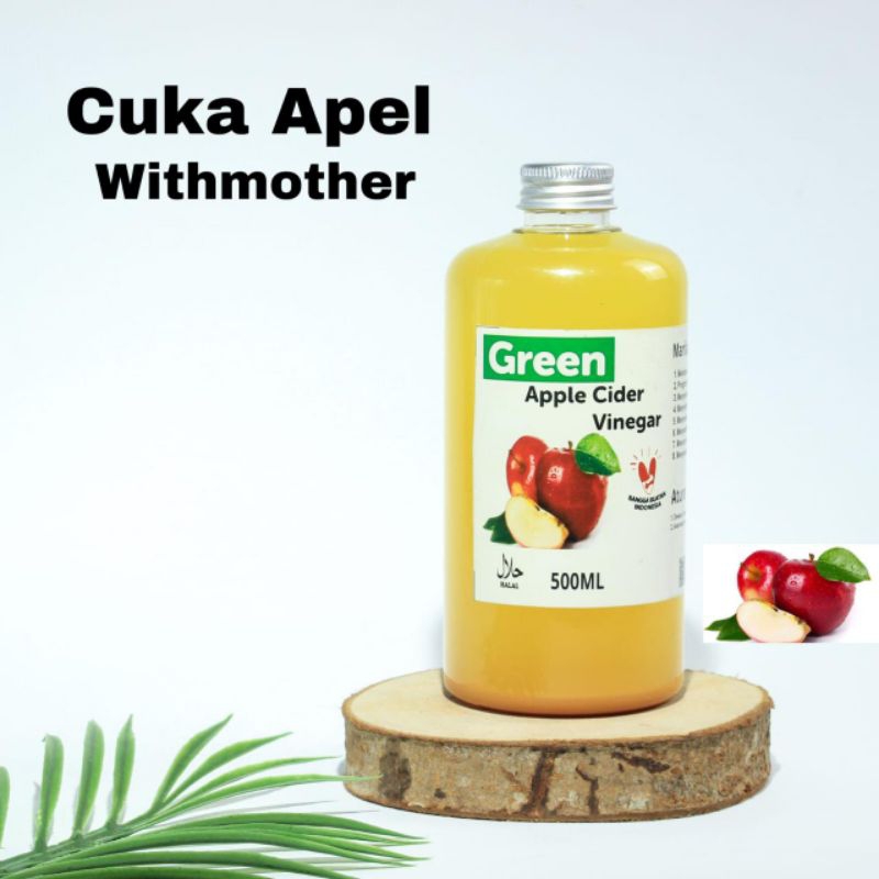 

Green Apple Cider Vinegar / Cuka Apel 500ML With Mother Original