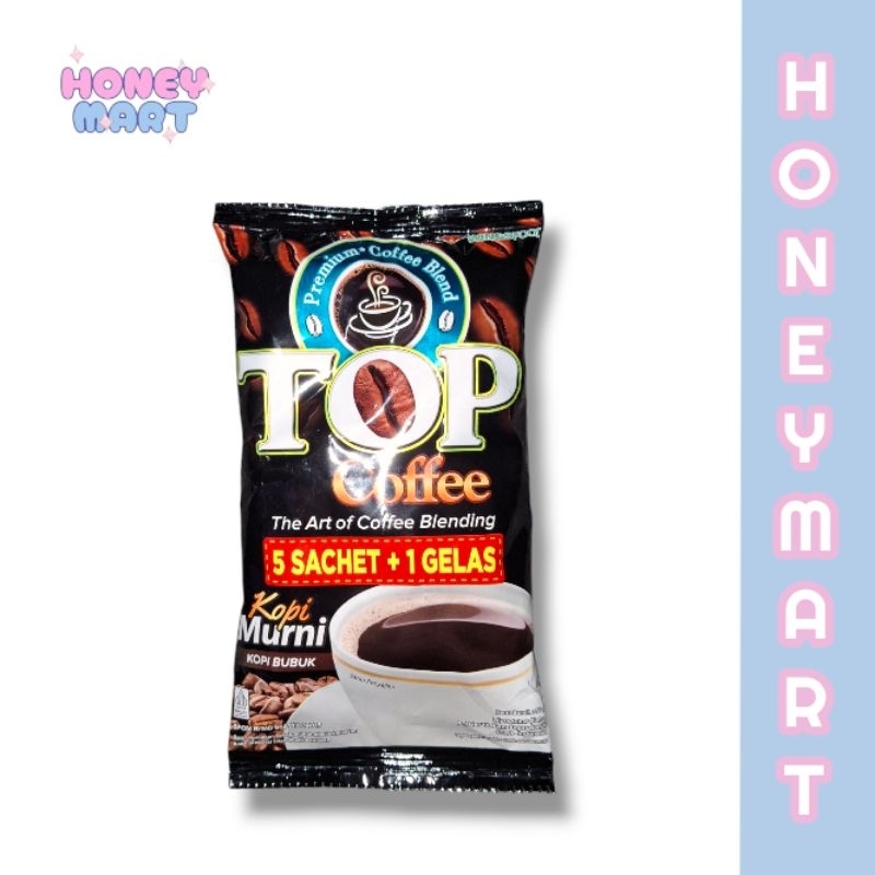 

TOP Coffee 65 gram Kopi Murni TOP Bubuk Kopi Murni Beli 5 Gratis 1 Gelas