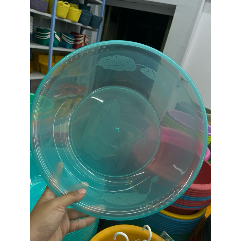 baskom bening warna hijau murah