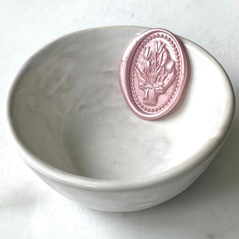 

(CLG) Emeline - 1 Pcs seal wax coin sticker siap pakai ready stock (Include double tape) / souvenir pernikahan / accesories / calligraphy / journaling / undangan / hampers