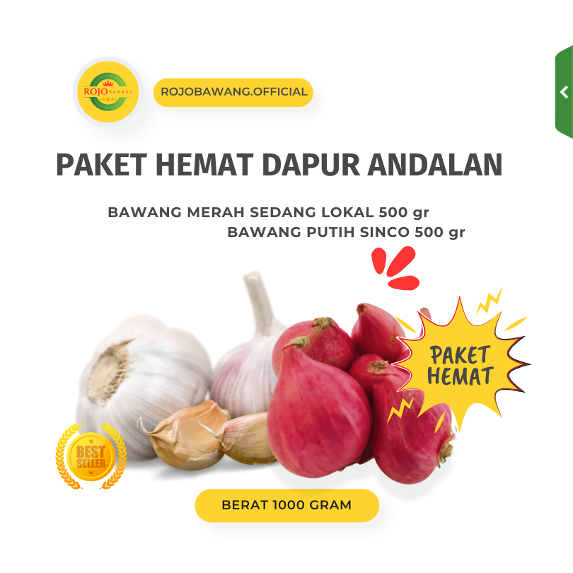 

PAKET HEMAT BAWANG MERAH DAN BAWANG PUTIH 1 KG PREMIUM