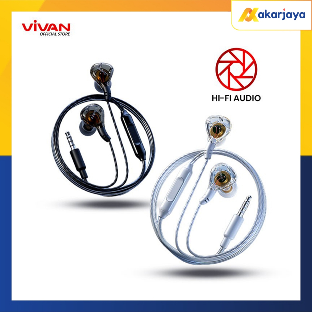VIVAN Q17 Headset In Ear Stereo Powerfull Bass Wired Headset