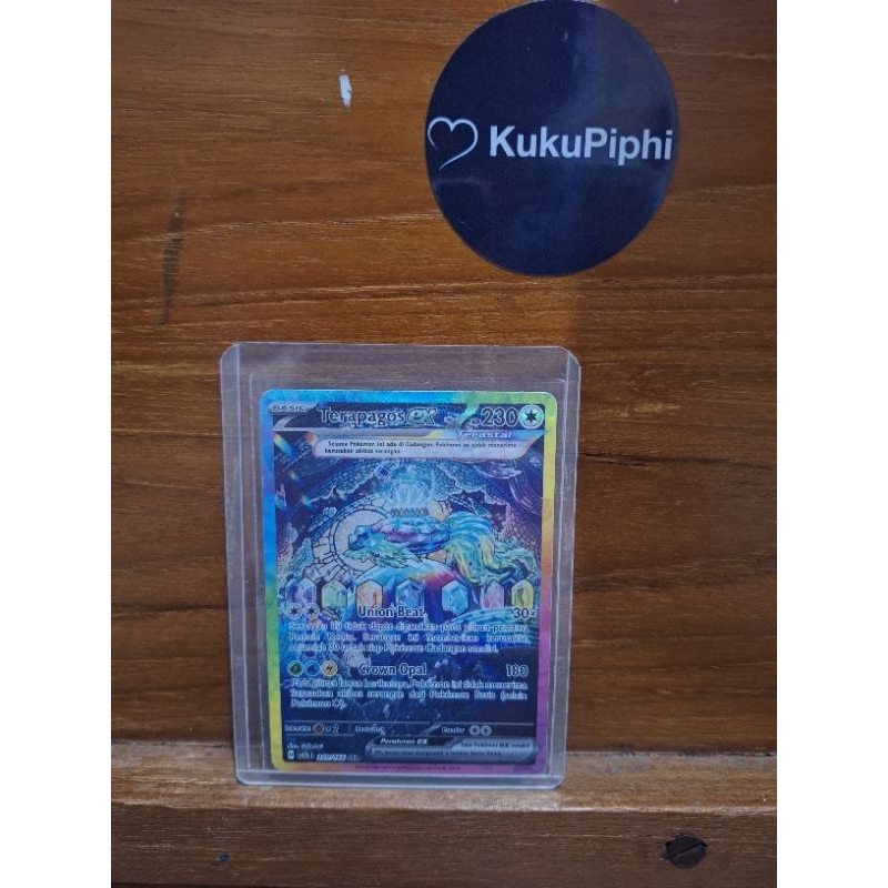 Terapagos EX SAR Kartu Pokemon Terapagos SAR 220/166 SAR SV7