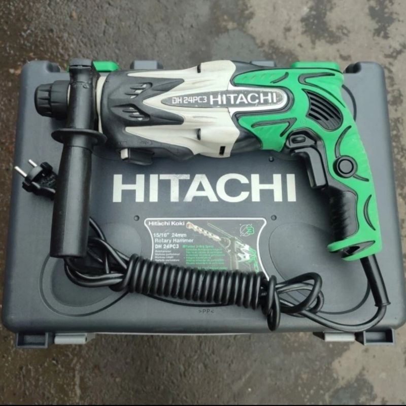 Mesin Bor Beton Hitachi DH24PC3 Rotary Hammer 3 Fungsi Original