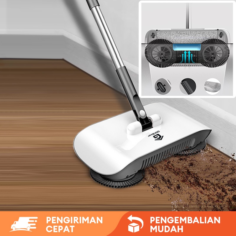 Sapu Dorong Otomatis 1085 - Ultra Broom Sapu Lantai Dengan Kain Pel Microfiber