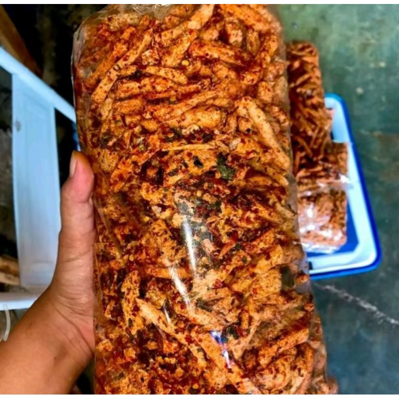 

Basreng Sultan Seblak Basreng Cikruh Daun Jeruk Pedas Manis satu kilo