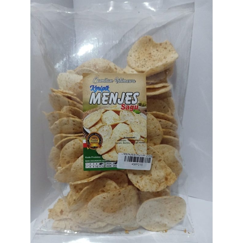 

Keripik Menjes Sagu Khas Malang 200 gram