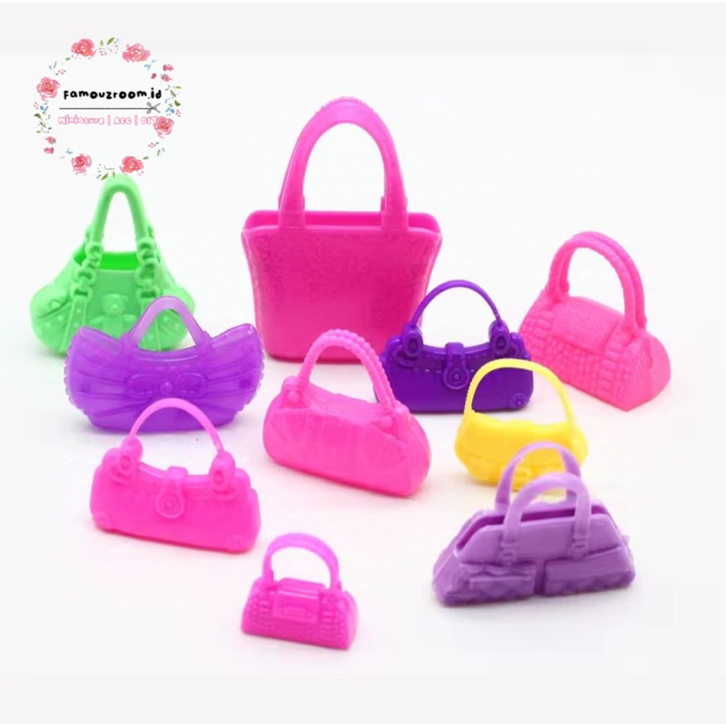 Miniatur Tas Barbie - Mainan Tas Barbie - Mainan Sling Bag barbie - Dollhouse Miniature