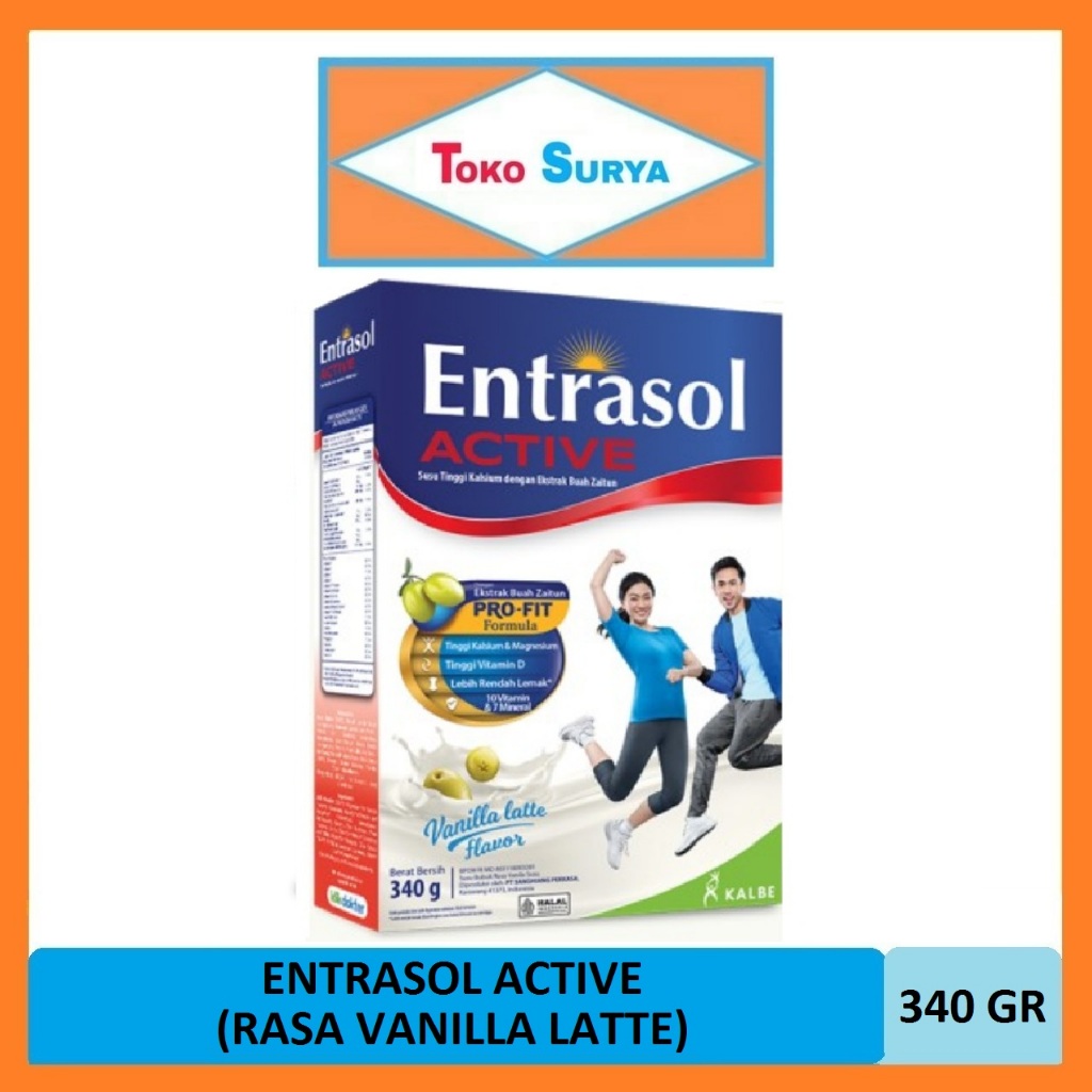 

Entrasol Active Susu Nutrisi Rasa Vanilla Latte 340 Gr