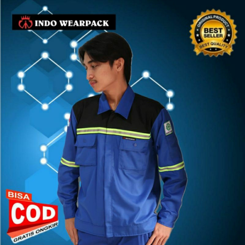 WEARPACK SAFETY/ATASAN BAJU KERJA RESLETING REFLECTOR 2,5CM