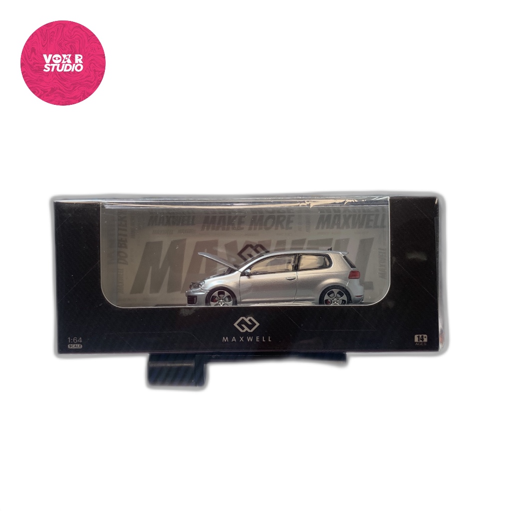 Maxwell Vw Golf vlg 5 Round Silver Diecast