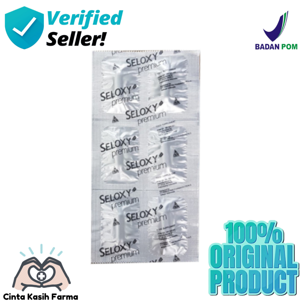 Seloxy Premium 1 Strip - Vitamin Kesehatan Kulit Anti Aging & Anti Wrinkle