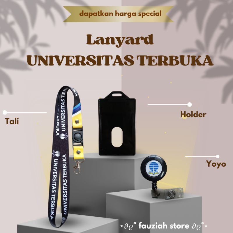 

READY! Tali / Lanyard UNIVERSITAS TERBUKA, Cetak KTM Termurah!!!