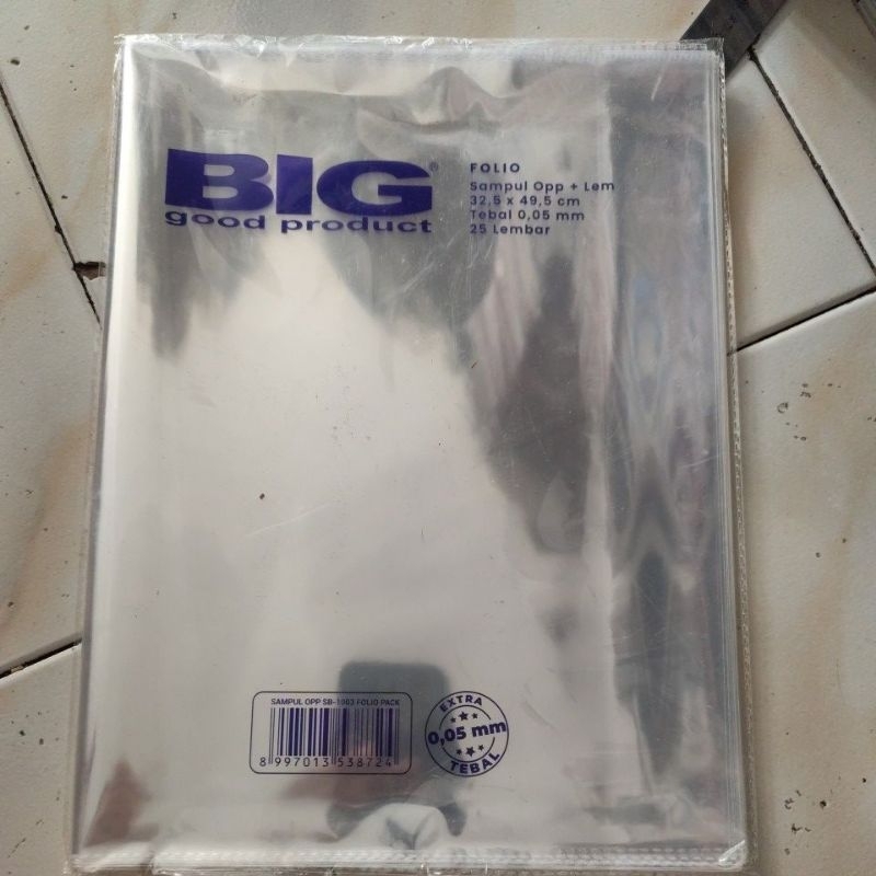

sampul buku plastik BIG Folio isi 25