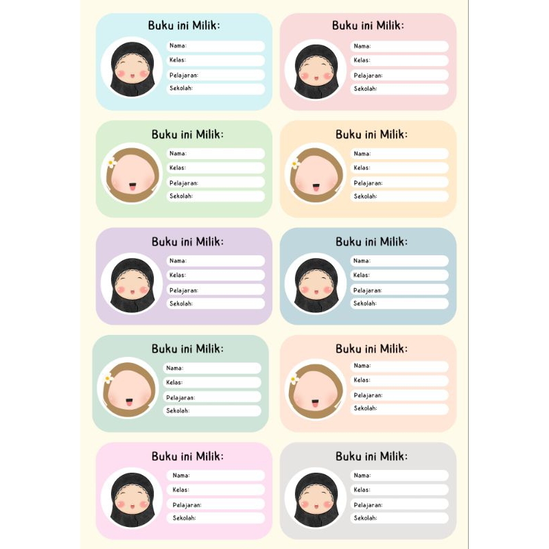 

STIKER LABEL NAMA BUKU PELAJARAN STIKER NAMA Glossy / LABEL NAMA BUKU
