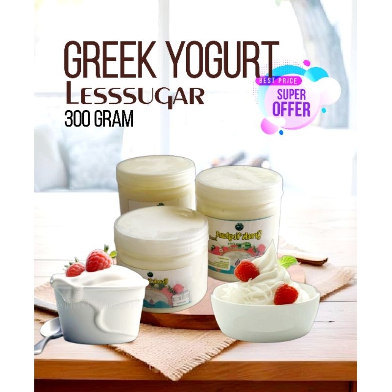 

NEW Greek Yogurt Lesssugar 300gr