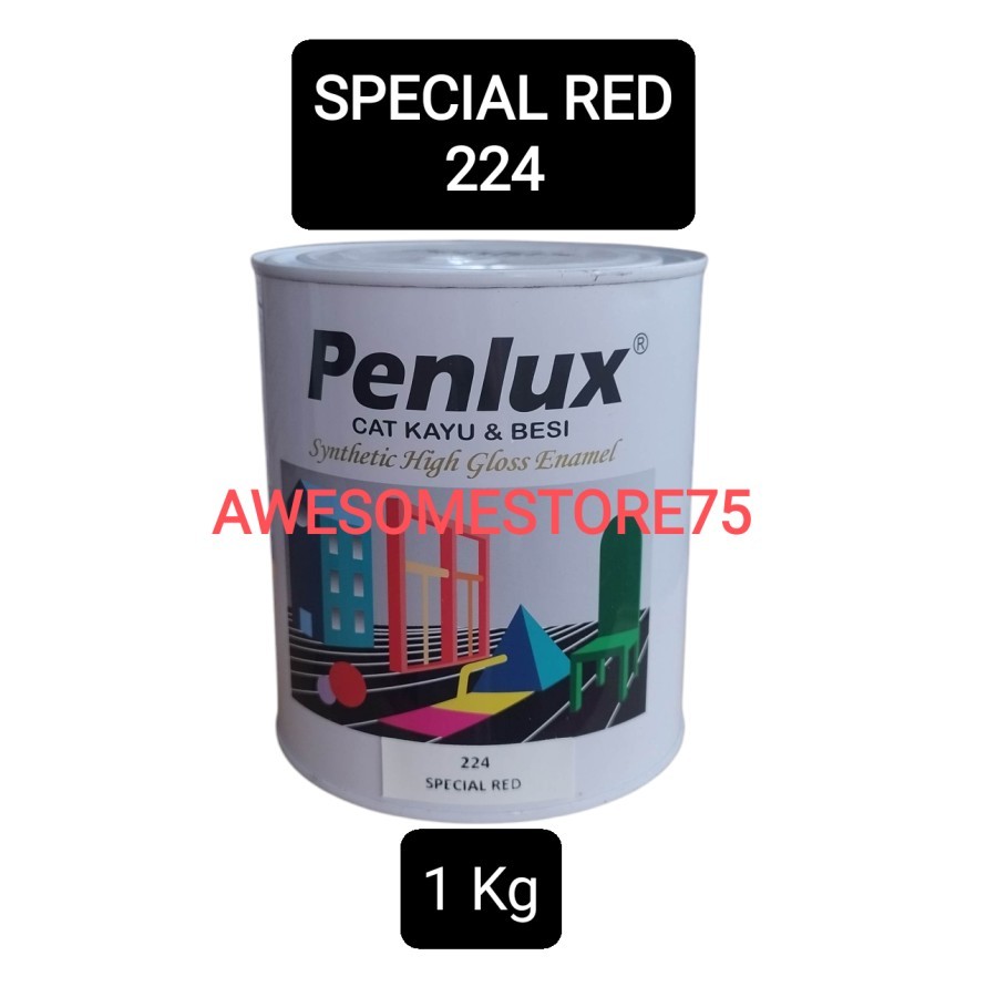 Cat Minyak Kayu & Besi PENLUX 1 Kg - SPECIAL RED MERAH 224 Kaleng Avian Nippon