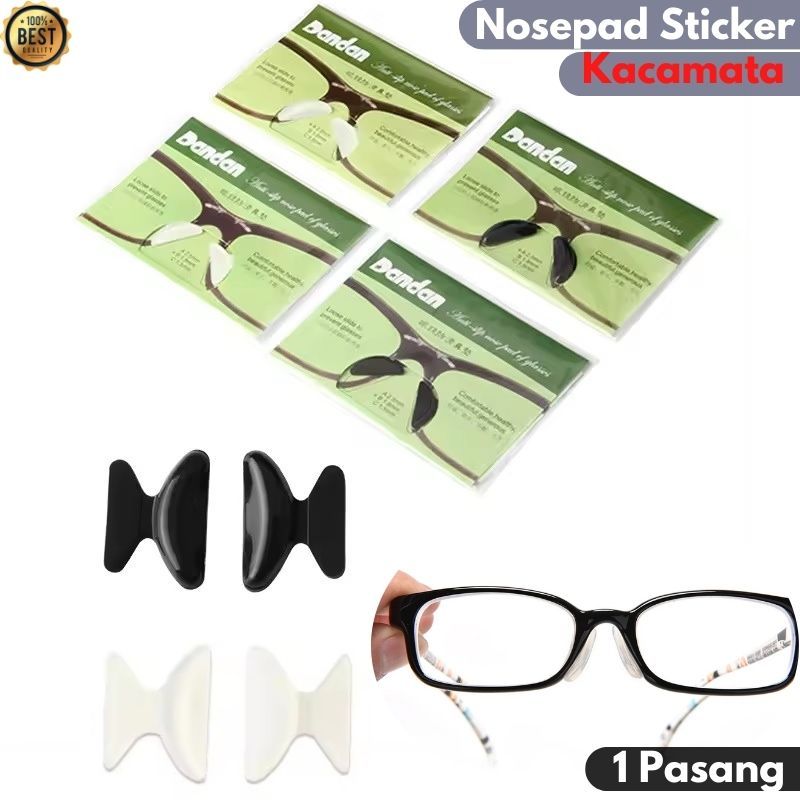Nosepad Sticker kacamata Pengganjal Hidung Penyangga Non Slip Silicone Silikon Kacamata Nose Pad Ant