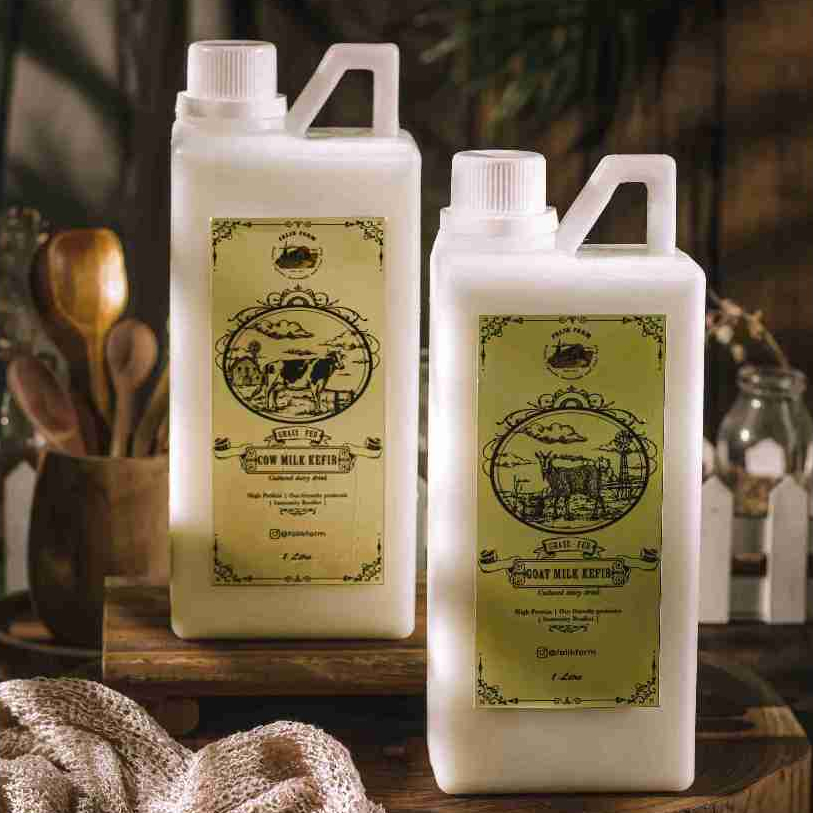 

Grass Fed Cow Kefir | Grass Fed Goat Kefir | Kefir Sapi Kambing by Falik Farm