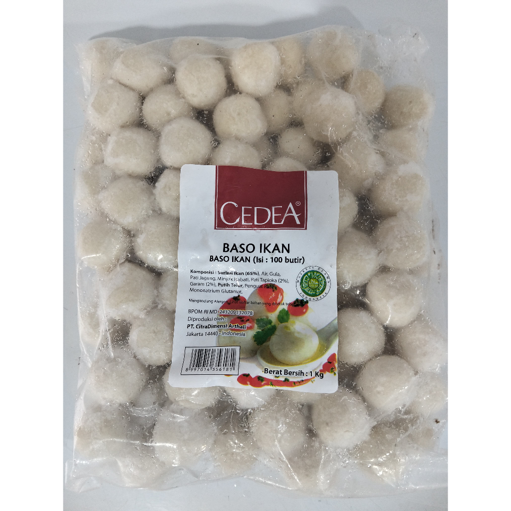 

Bakso Ikan Cedea 100 Pcs 1 Kg