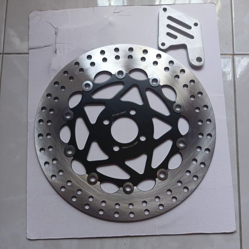 piringan cakram depan skywave 300mm model psm hitam bulat