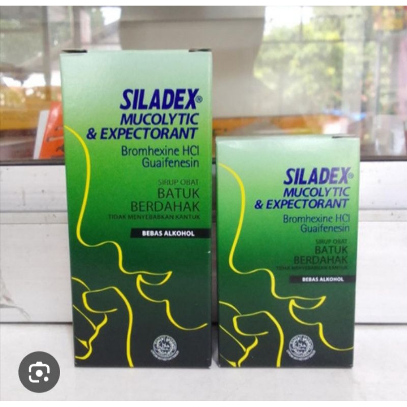 Siladex Mucolytic & Expectorant Bromhexine HCl Guaifenesin Batuk Berdahak Sirup Obat