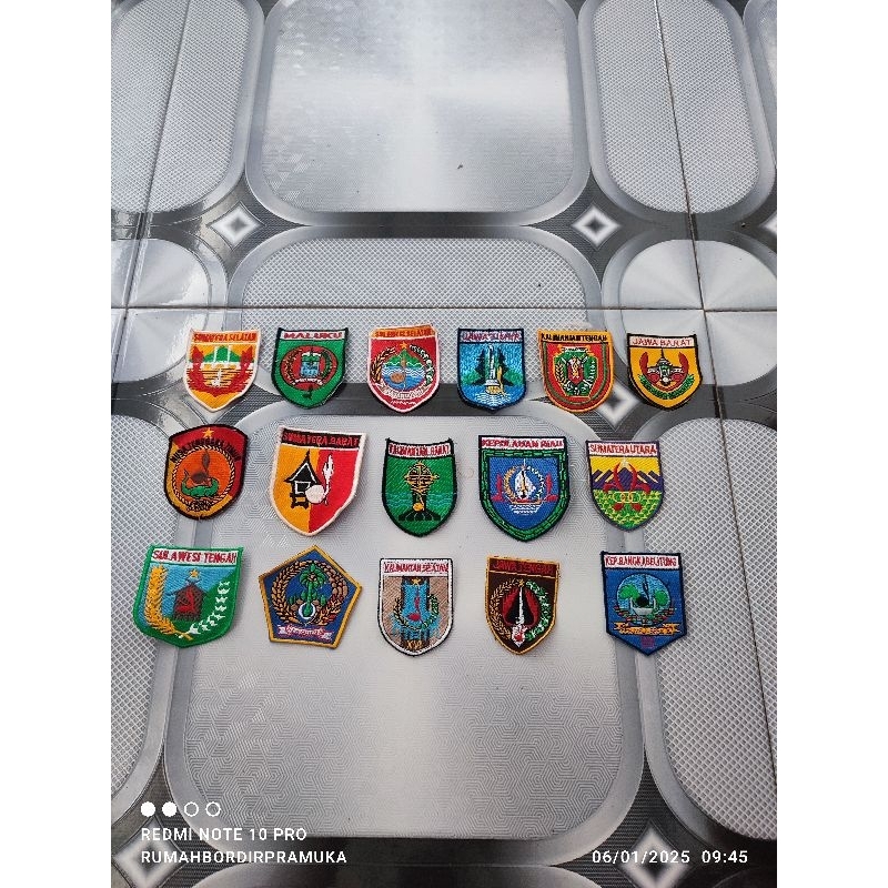 BORDIR LOGO KWARDA EMBLEM KWARDA LOGO KWARDA INDONESIA BORDIR BIJIAN