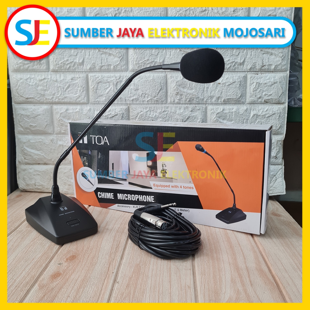 Microphone Toa ZM 380C AS / Mic Meja TOA Chime / Mic Podium Chime TOA / Mic Siaran