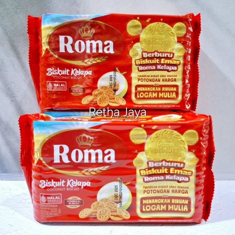 

Biskuit Roma Kelapa 300g/Roti Roma Kelapa