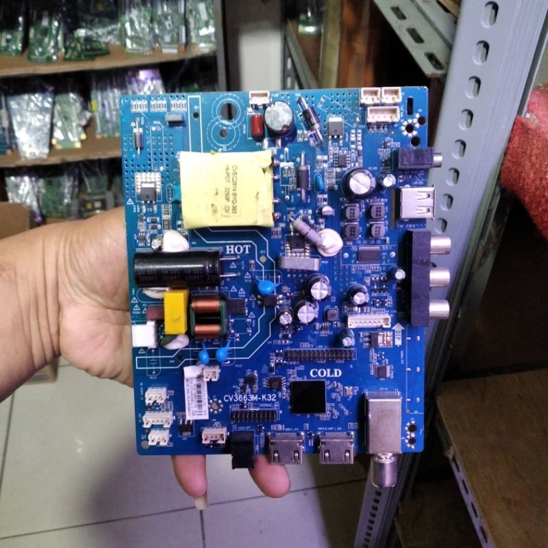 POLYTRON PLD24TV1855 MAINBOARD - MESIN TV - MB TV LED POLYTRON PLD 24TV1855