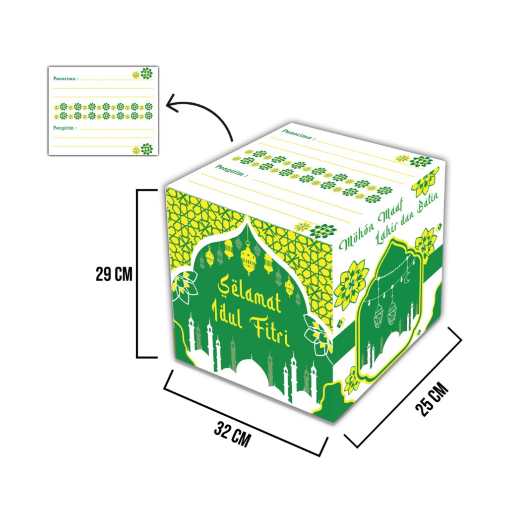 

Dus parcel Lebaran 32x25x29 / Box parcel Idul Fitri 40X25X32CM/ Box Parcel Eid Mubarak/ Kardus Bingkisan Parcel Paket Idul FItri / Sembako / Dos parcel Hampers / Kardus parcel idul fitri / eid mubarak