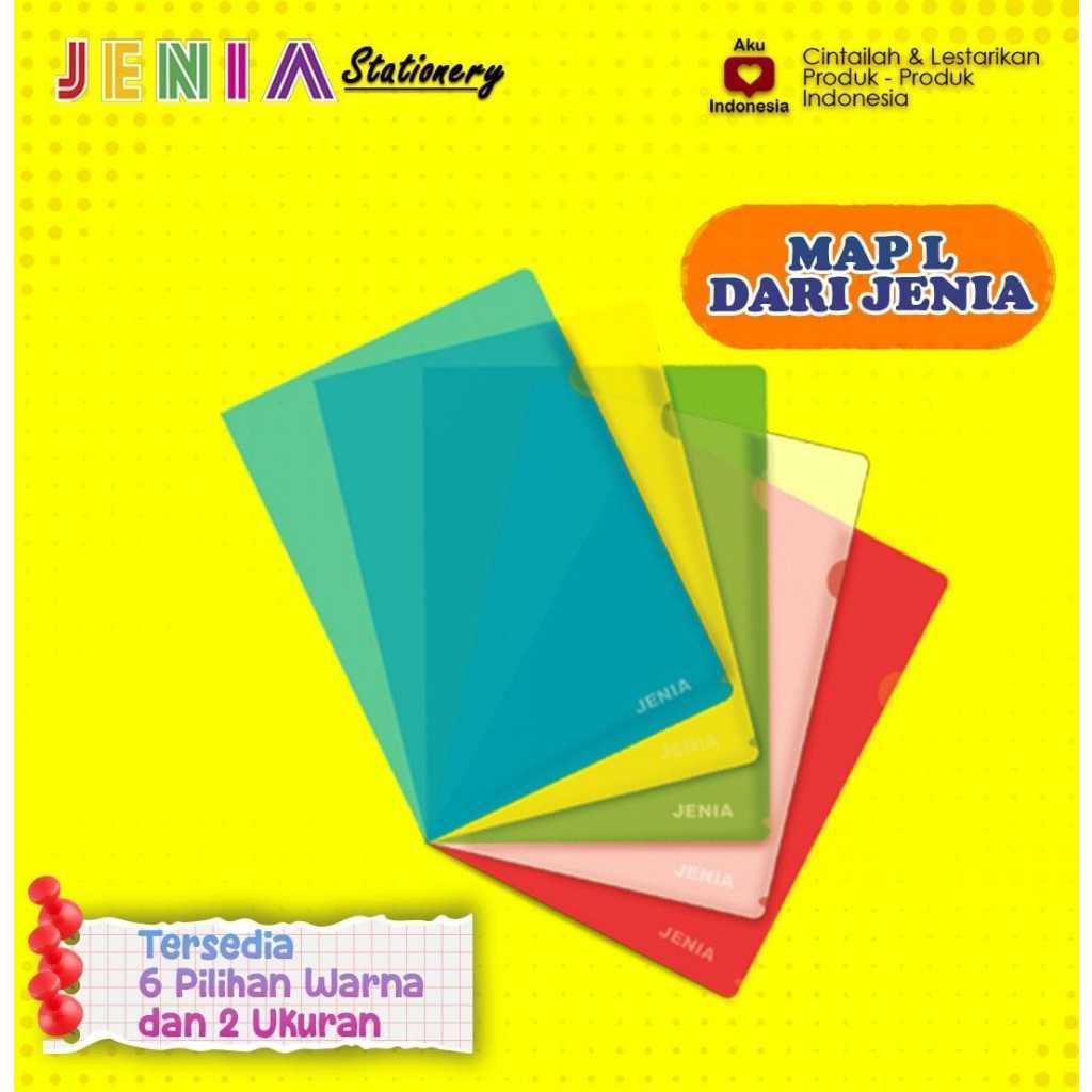 

Map Transparant Jenia / Map Transparan Jenia / Map L Jenia / Clear Sleeve Jenia Murah A4 F4