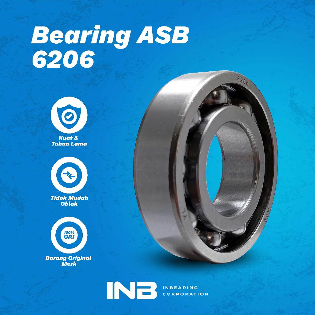 Laker Bearing 6206 ASB Bearing Mesin Giling Padi Mini Mesin Giling Bumbu Mesin Cuci Front Loading IN