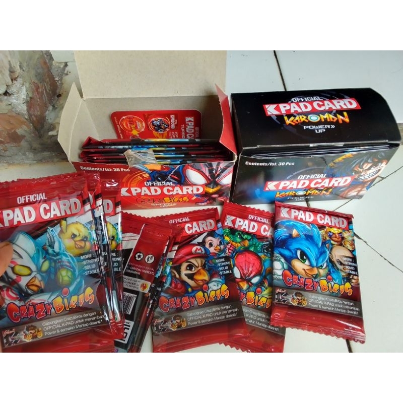 1 Box K Pad Card Crazy Bird Dan Karoman Isi 30 Sachet