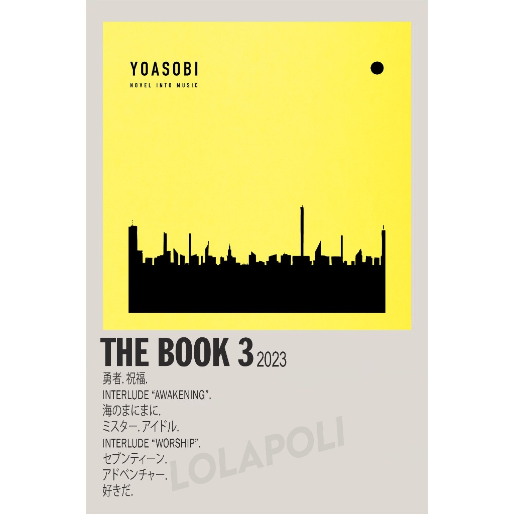 Poster Cover Album The Book 3 - YOASOBI