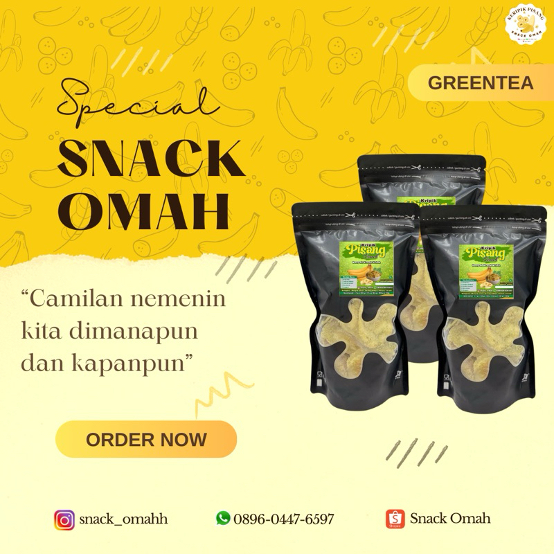 

Pisang Special Snack Omah Greentea