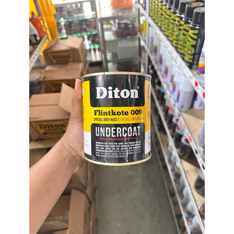 Diton Flinkote 009 cat anti karat rangka frame sepeda motor mobil 1 liter