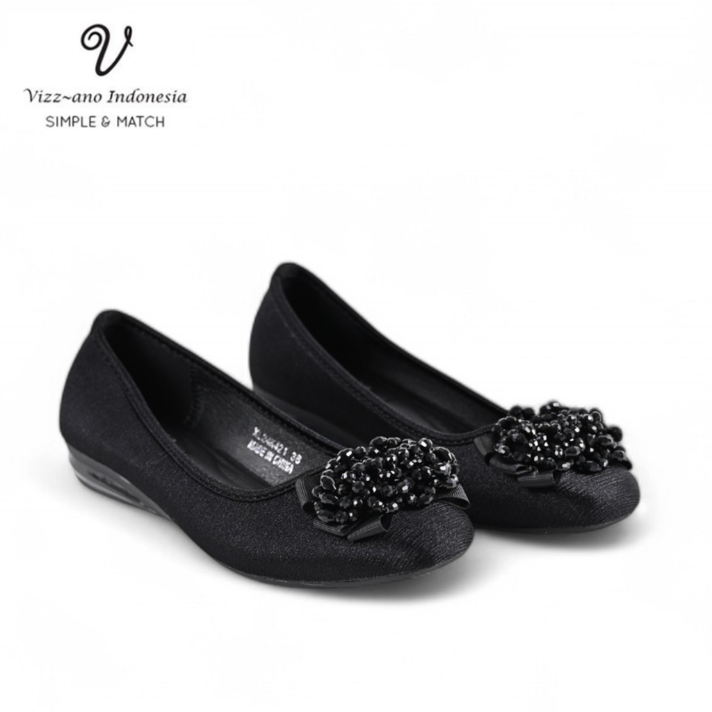 Vizzano Shoes Sepatu Flatshoes Wanita Flats Bunga Design Laura