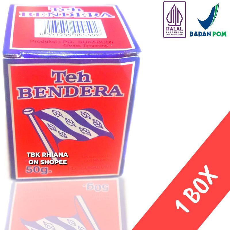 

Teh Bendera Bubuk Kemasan Box 50 Gram